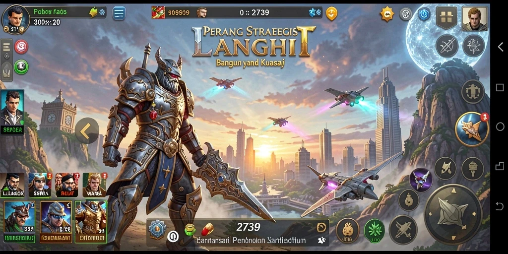 Tampilan menggugah dari gameplay SLG yang mendebarkan.