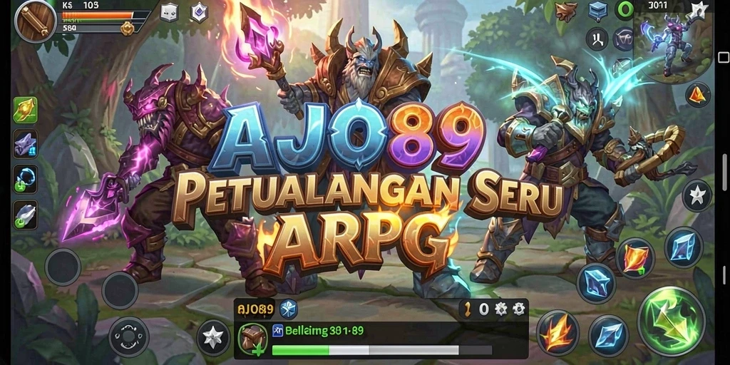 Tangkapan layar dari gameplay ARPG AJO89 yang mendebarkan.