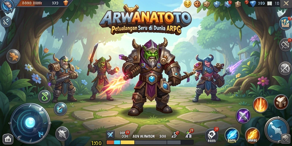 Tampilan gameplay ARPG yang seru dan mendebarkan.