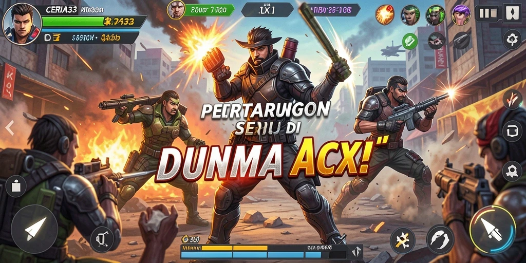 Gameplay CERIA33 yang seru dan penuh aksi di dunia pertarungan.