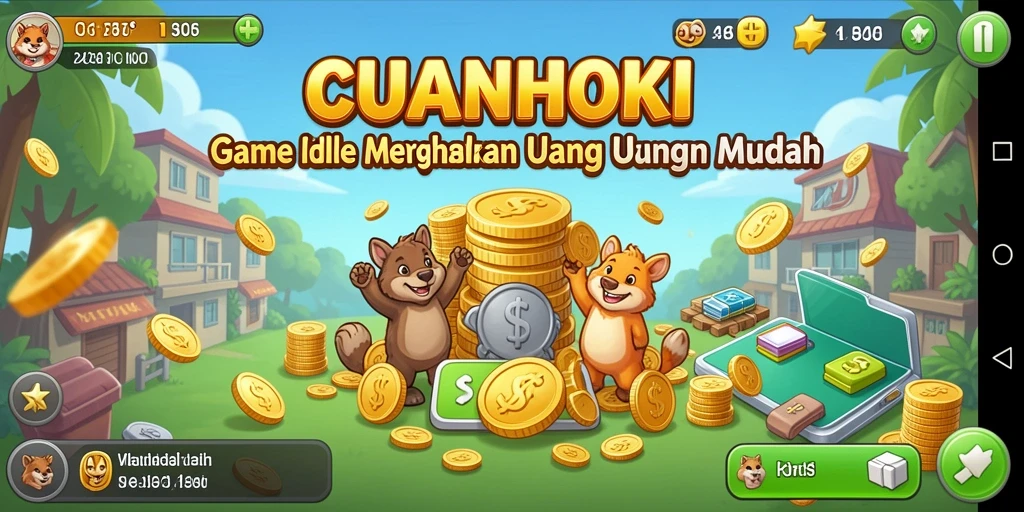 Tampilan gameplay CUANHOKI yang menarik dan interaktif.