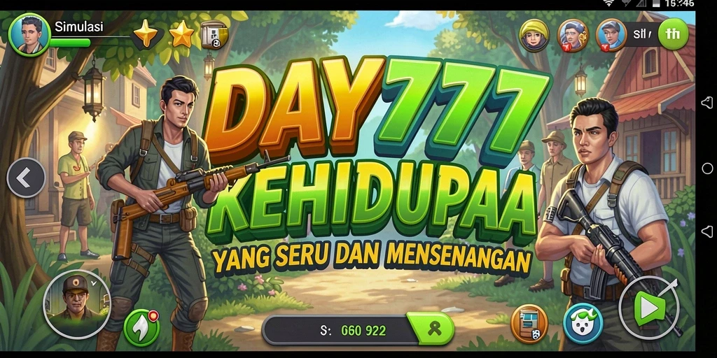 Gameplay DAY777 dengan interaksi karakter yang mendalam dan grafis menarik.