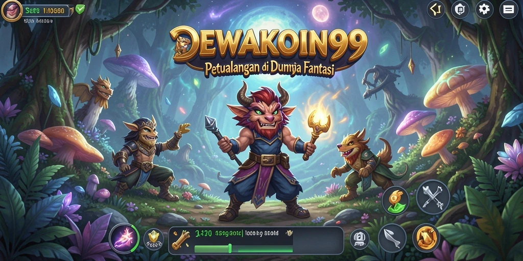 Gameplay DEWAKOIN99 dengan pemandangan fantastis dan tantangan seru.