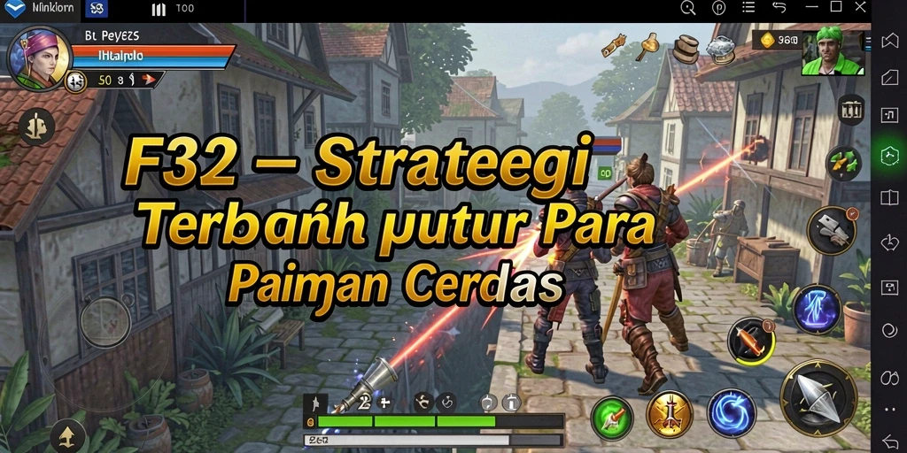 Tampilan gameplay F32 yang menegangkan dan penuh strategi.
