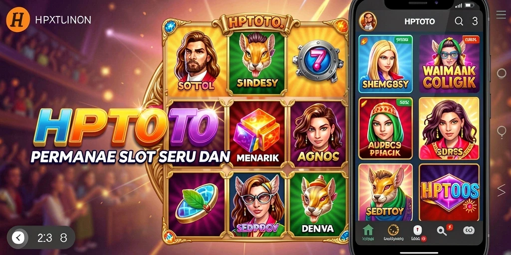 Tampilan utama HPTOTO menunjukkan gameplay slot yang menarik dan mendebarkan.
