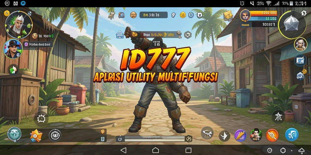Tampilan antarmuka aplikasi Utility ID777 yang menarik dan fungsional.