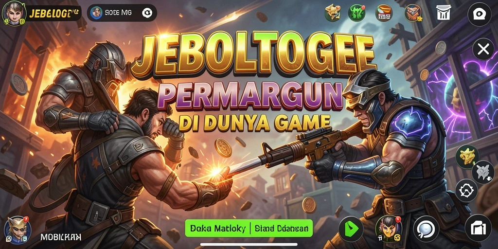 Screenshot JEBOLTOGEL menampilkan pertarungan seru antara dua karakter dengan grafis yang menawan.