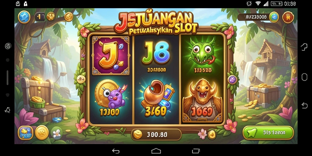 Tampilan gameplay Slot yang menakjubkan dan penuh warna di JJ62.