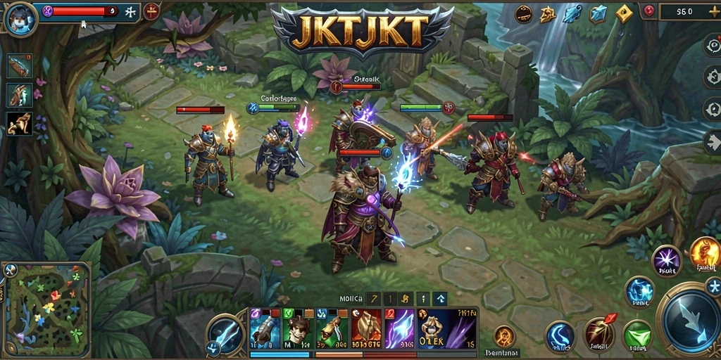 Tampilan gameplay JKTJKT menunjukkan aksi seru dalam dunia MMORPG.