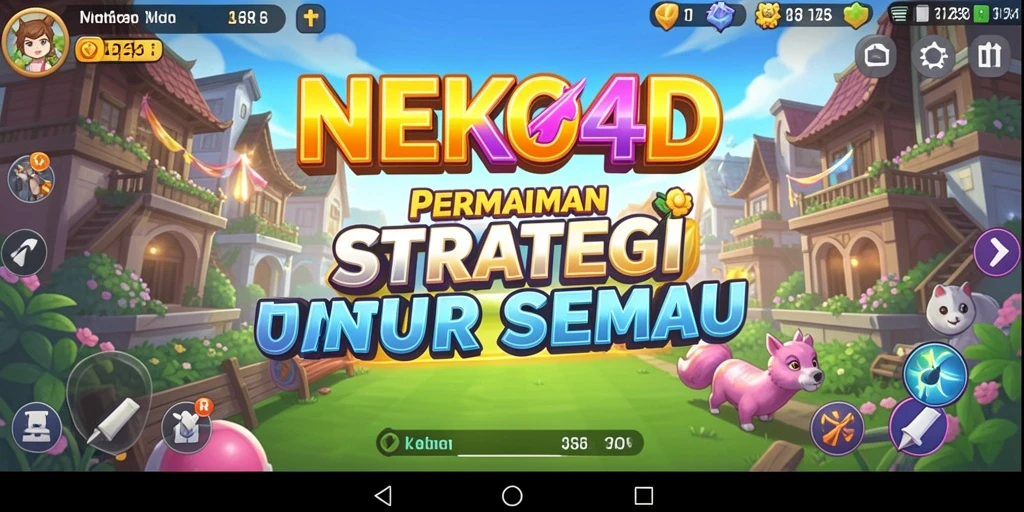 Screenshot utama NEKO4D menampilkan aksi seru dalam permainan strategi.