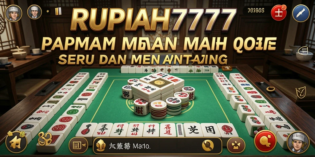 Screenshot gameplay RUPIAH777 menampilkan papan Mahjong yang penuh tantangan.