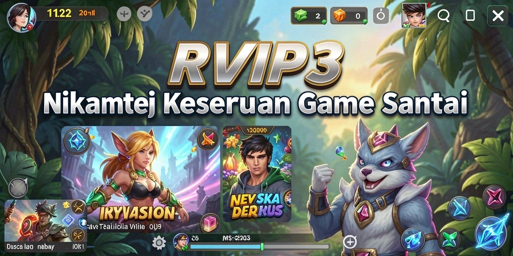 Tampilan gameplay RVIP3 dengan tantangan seru dan grafis menarik.