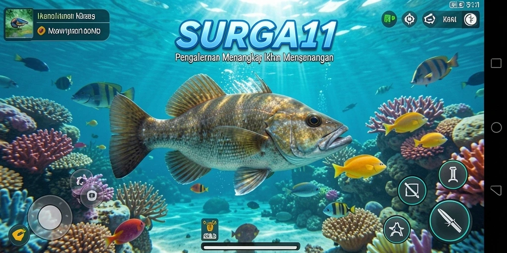 Tangkapan ikan yang megah dalam gameplay SURGA11.