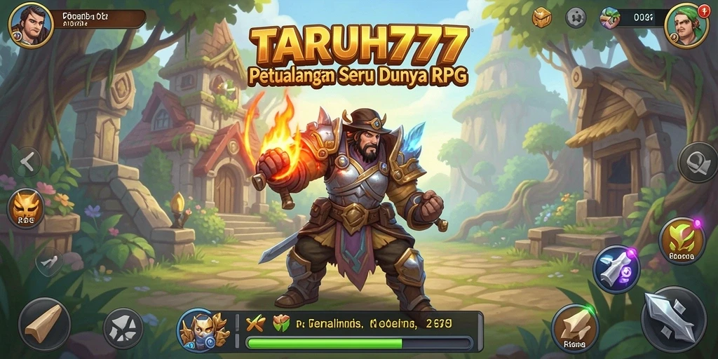 Tangkapan layar TARUH777 menampilkan aksi seru dalam permainan RPG.