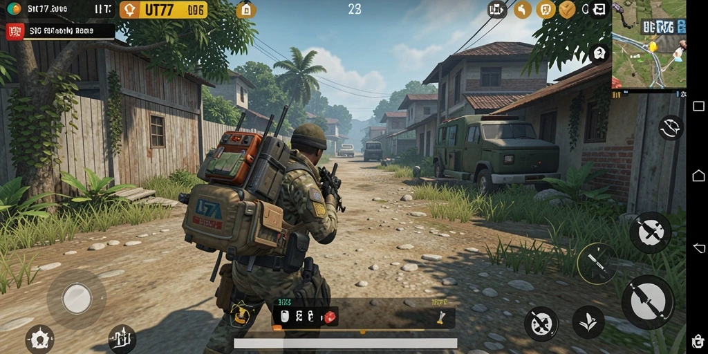 Tampilan gameplay menakjubkan dalam UT77 yang menunjukkan interaksi sosial.