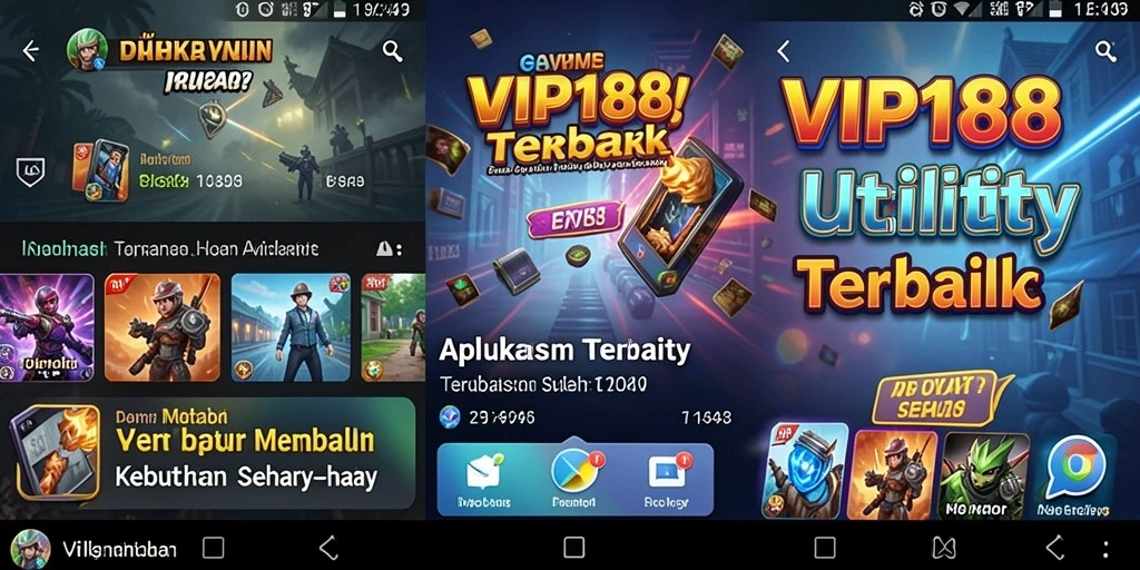 Tampilan antarmuka aplikasi VIP188 yang intuitif dan mudah digunakan.