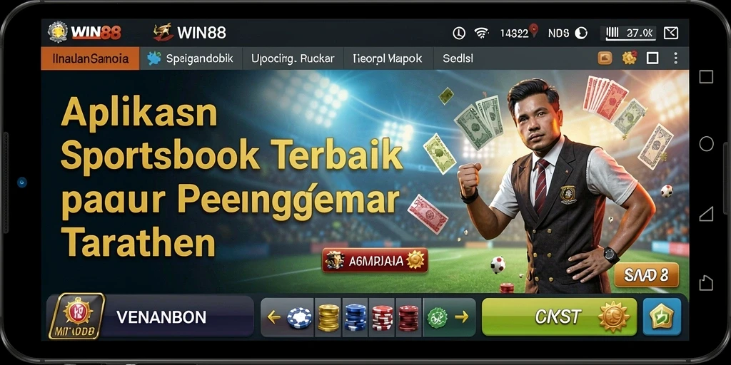 Tampilan utama WIN88 dengan berbagai pilihan taruhan olahraga.